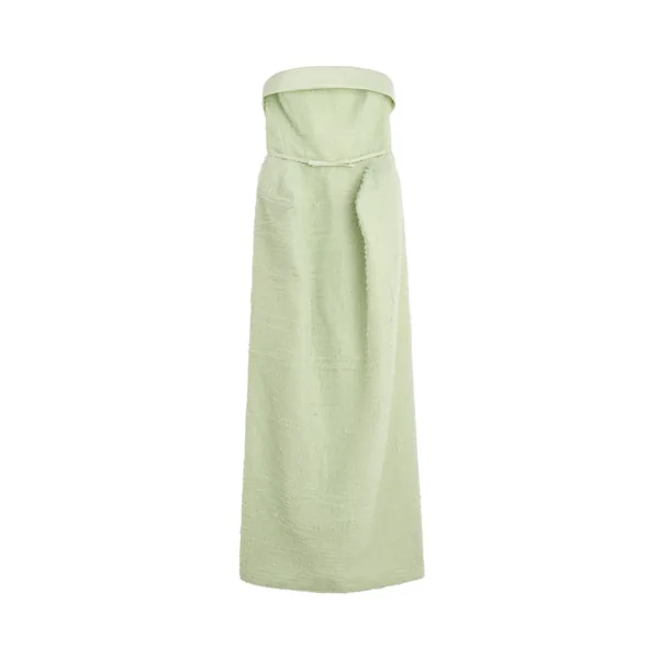 Viktor & Rolf Tulle Ruffle Cubist Gown in Light Green