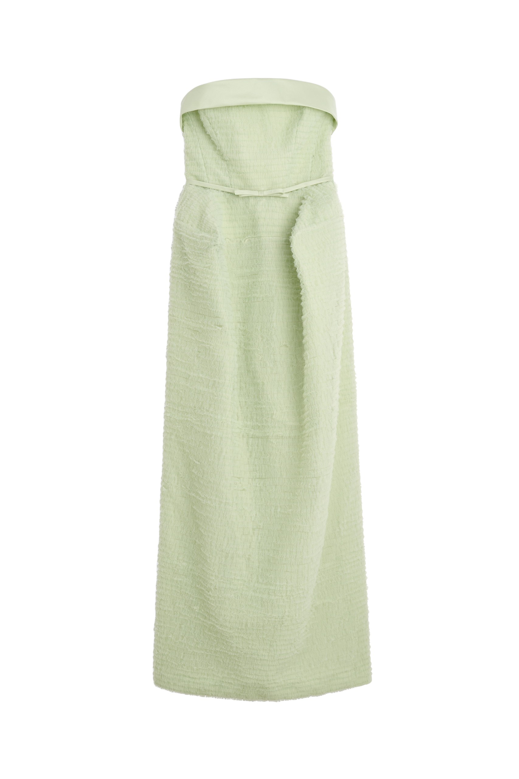 Viktor & Rolf Tulle Ruffle Cubist Gown in Light Green
