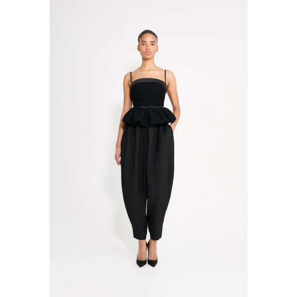 Viktor & Rolf Tulle Ruffle Top in Black, view 2