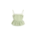 Viktor & Rolf Tulle Ruffle Top in Light Green