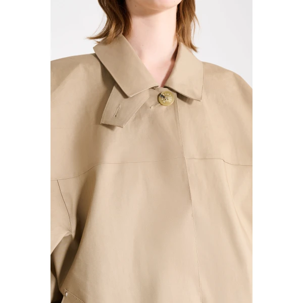 Viktor & Rolf Viktor & Rolf x Mackintosh Long Raincoat in Beige Coat, view 4