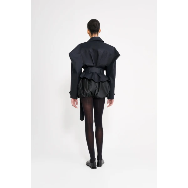 Viktor & Rolf Viktor & Rolf x Mackintosh Short Raincoat in Black, view 3