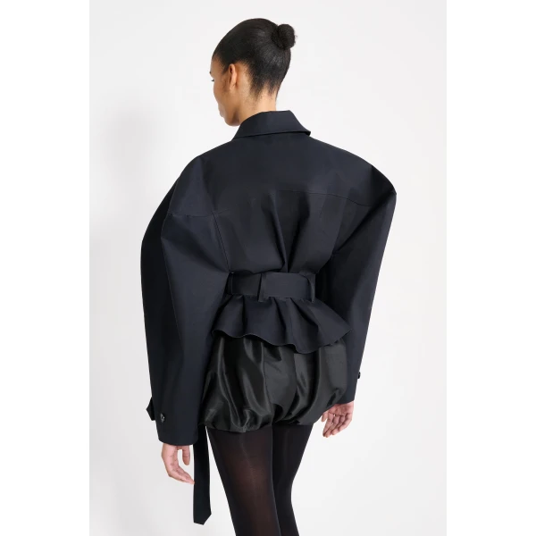 Viktor & Rolf Viktor & Rolf x Mackintosh Short Raincoat in Black, view 5
