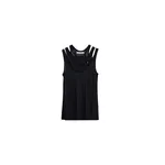 Viktor & Rolf Viscose Multi-Layered Tank Top in Black