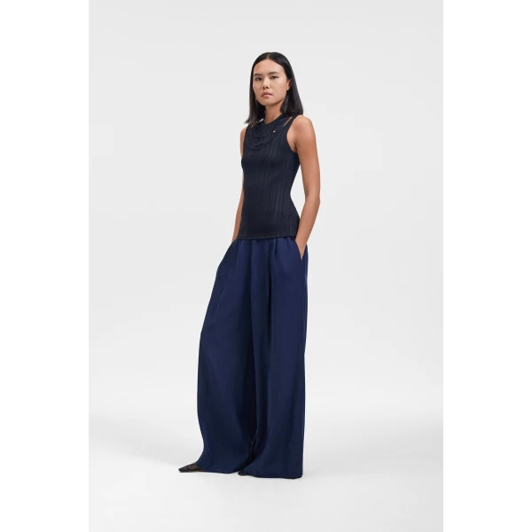 Viktor & Rolf Viscose Multi-Layered Tank Top in Black, view 4