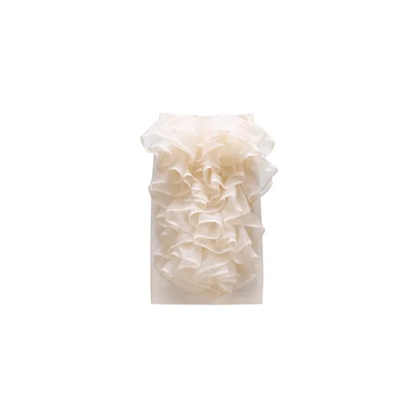 Viktor & Rolf Volant Midi Skirt in Off White