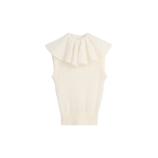 Viktor & Rolf Volant Neck Spencer in White