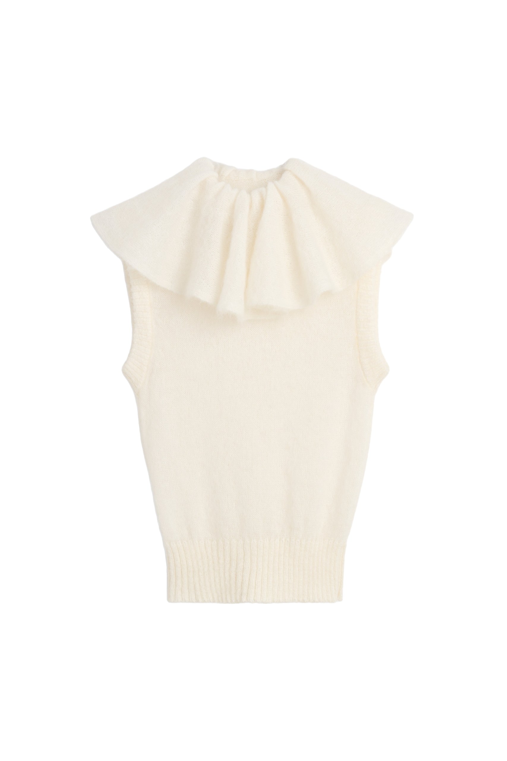 Viktor & Rolf Volant Neck Spencer in White