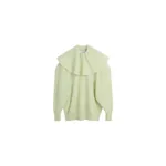 Viktor & Rolf Volant Neck Sweater in Light Green