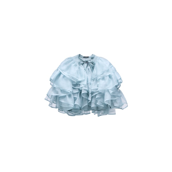 Viktor & Rolf Volant Organza Jacket in Light Blue