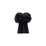 Viktor & Rolf Volant Organza Mini Dress in Black