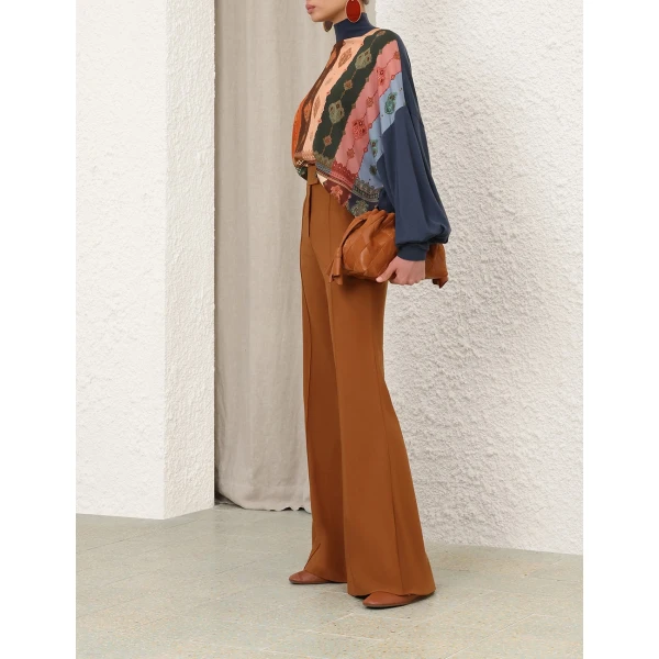 Zimmermann Ascent Printed Silk Sweater, view 4