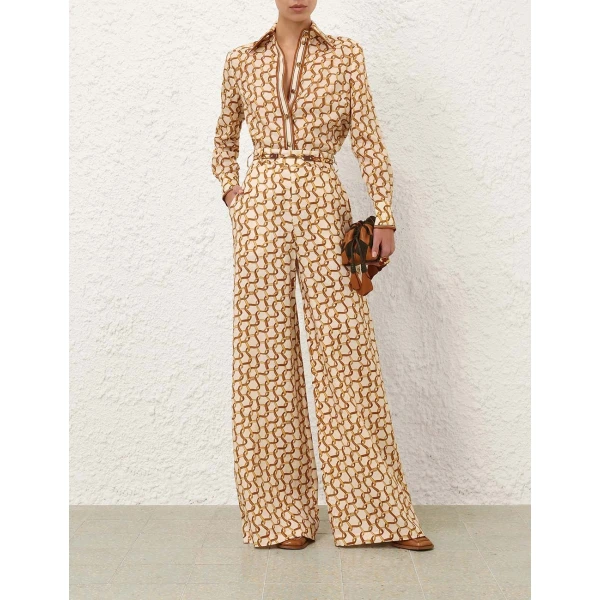 Zimmermann Belted Wide Leg Pant, view 2