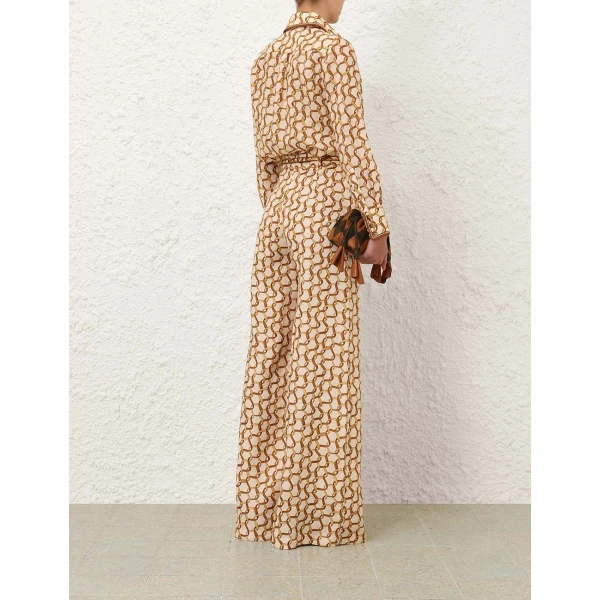 Zimmermann Belted Wide Leg Pant, view 5