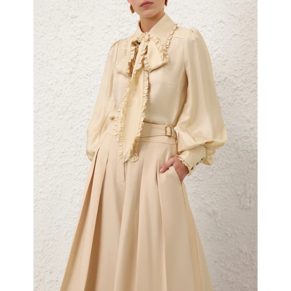 Zimmermann Bow Twill Shirt, view 2