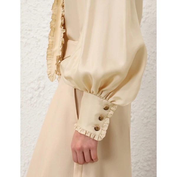 Zimmermann Bow Twill Shirt, view 6