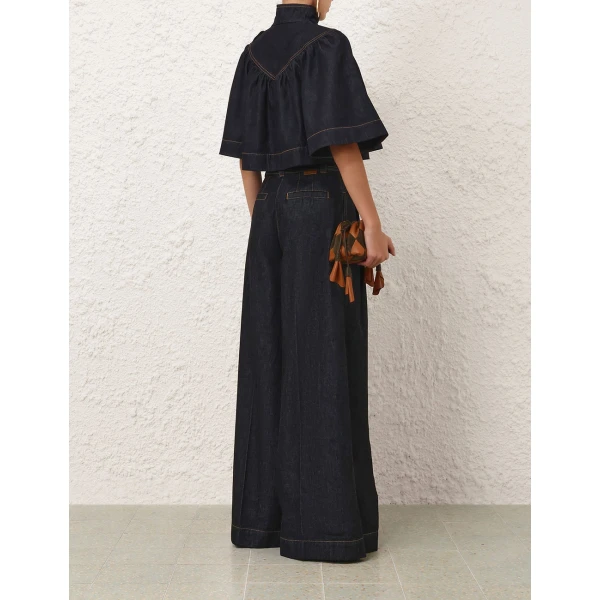 Zimmermann Denim Cape Top, view 5