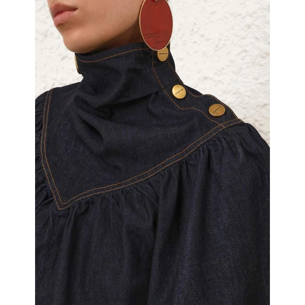 Zimmermann Denim Cape Top, view 6