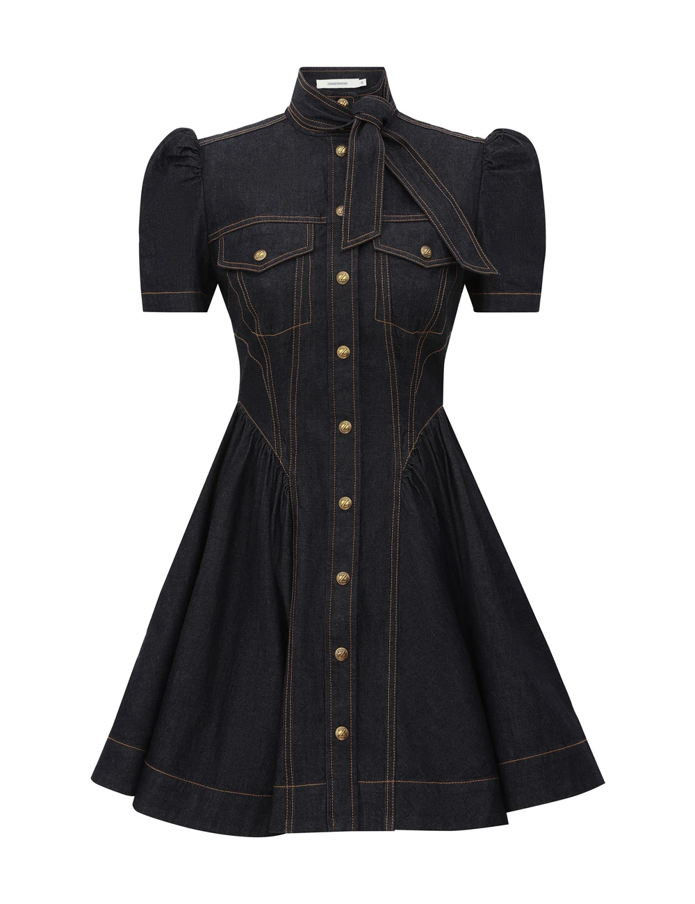 Zimmermann Denim Corset Mini Dress | Ready to Wear Collection Luxury Shoes Zimmermann Denim Corset Mini Dress