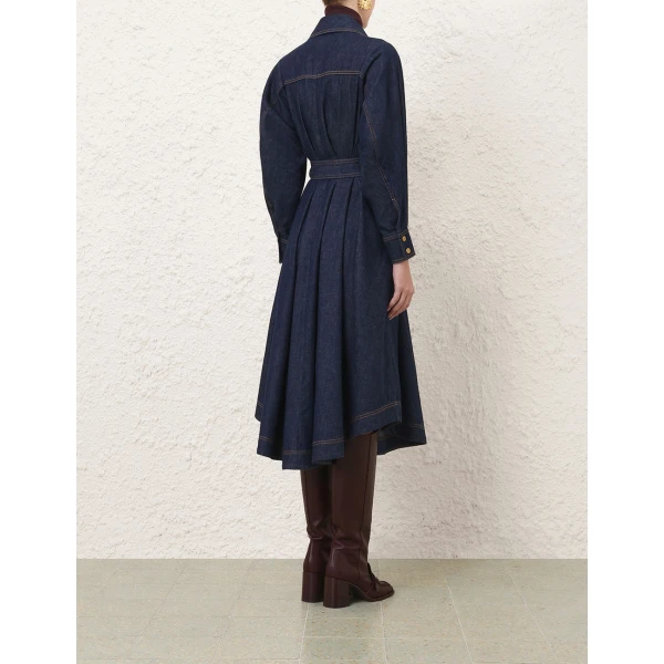 Zimmermann Denim Midi Shirt Dress, view 5