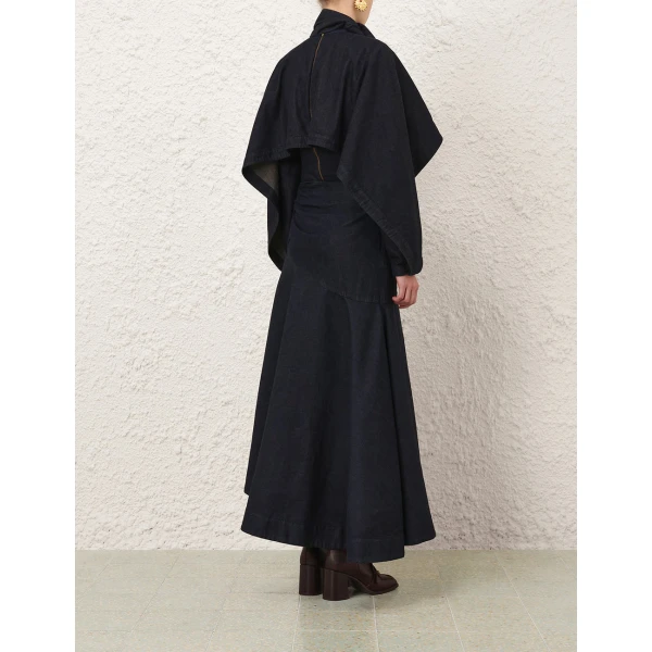 Zimmermann Draped Denim Blouse, view 5