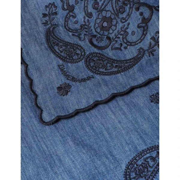 Zimmermann Embroidered Denim Pareo, view 3
