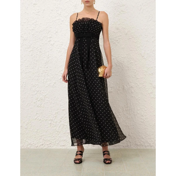 Zimmermann Frill Pleated Midi Dress, view 2