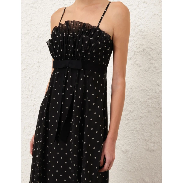 Zimmermann Frill Pleated Midi Dress, view 6