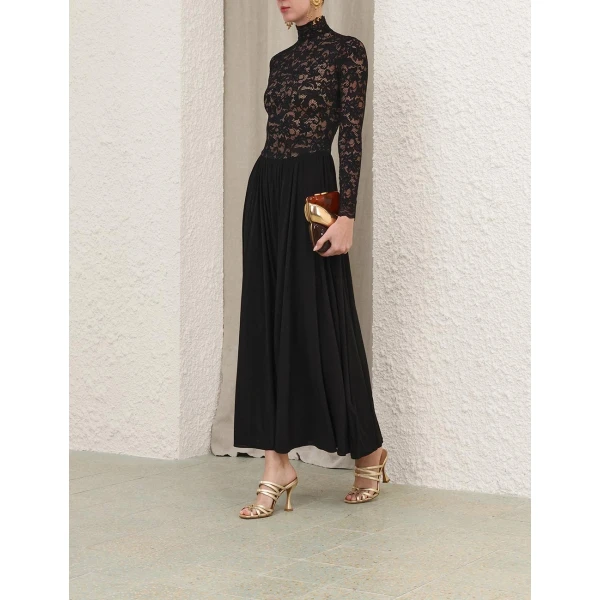 Zimmermann Lace Jersey Dress, view 4