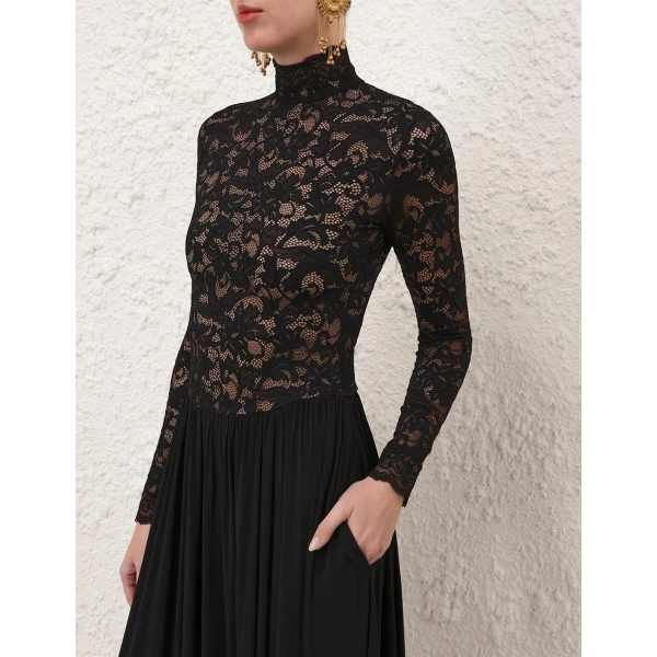 Zimmermann Lace Jersey Dress, view 6