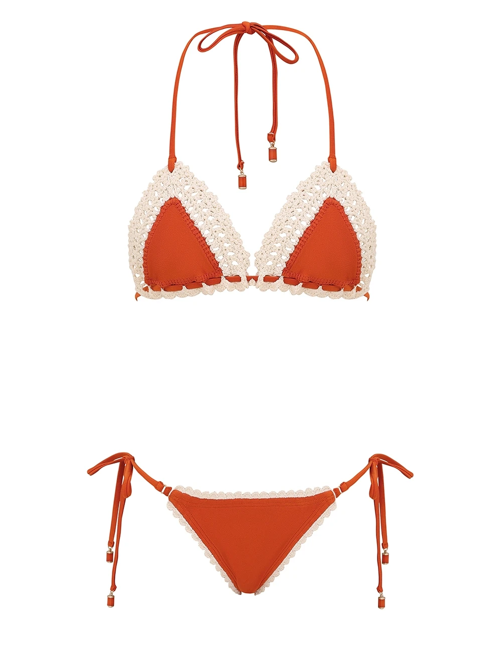 Zimmermann Mahon Crochet Tri Bikini | Ready to Wear Collection Luxury Shoes Zimmermann Mahon Crochet Tri Bikini
