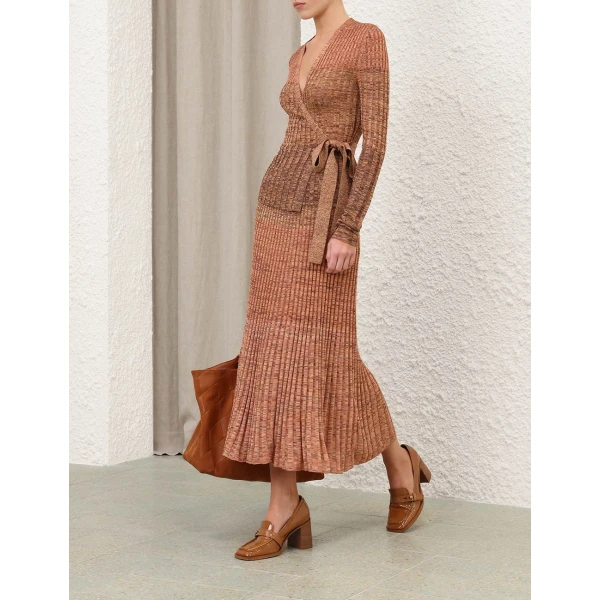 Zimmermann Mouline Rib Midi Skirt, view 4