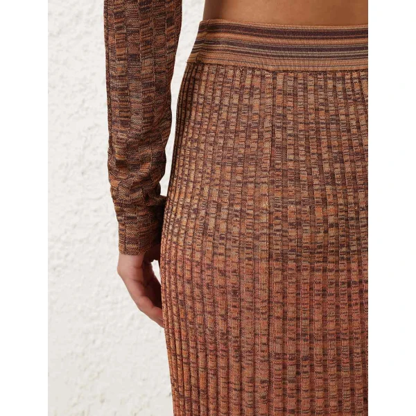 Zimmermann Mouline Rib Midi Skirt, view 6