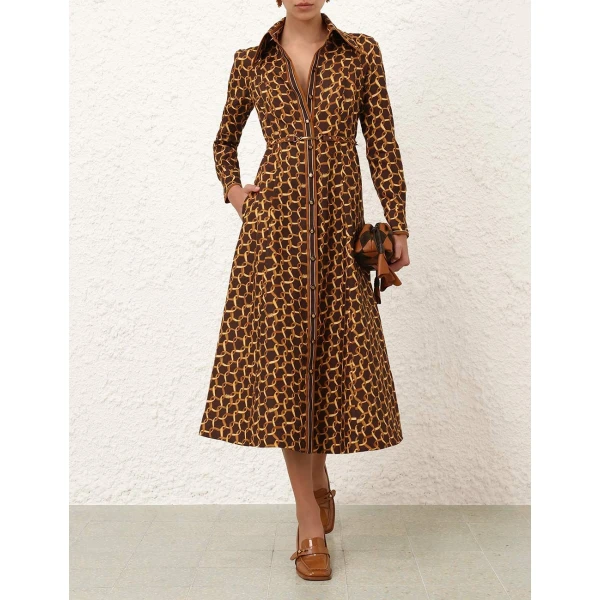 Zimmermann Panelled Midi Dress, view 2