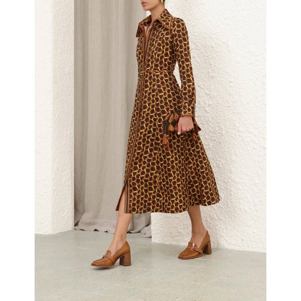 Zimmermann Panelled Midi Dress, view 4