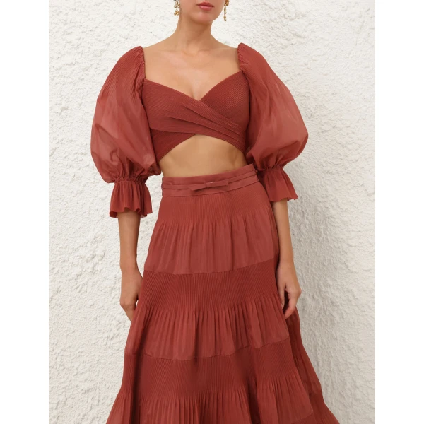 Zimmermann Pleated Bodice Top, view 2