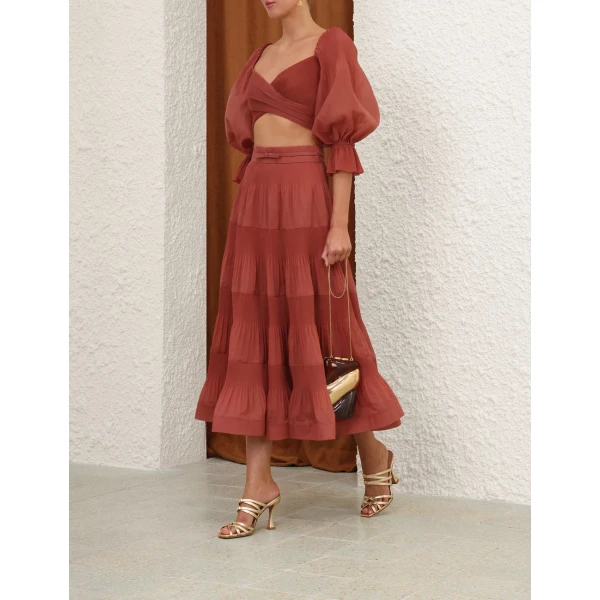 Zimmermann Pleated Bodice Top, view 4