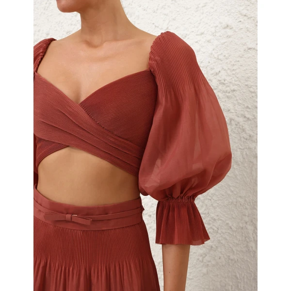 Zimmermann Pleated Bodice Top, view 6