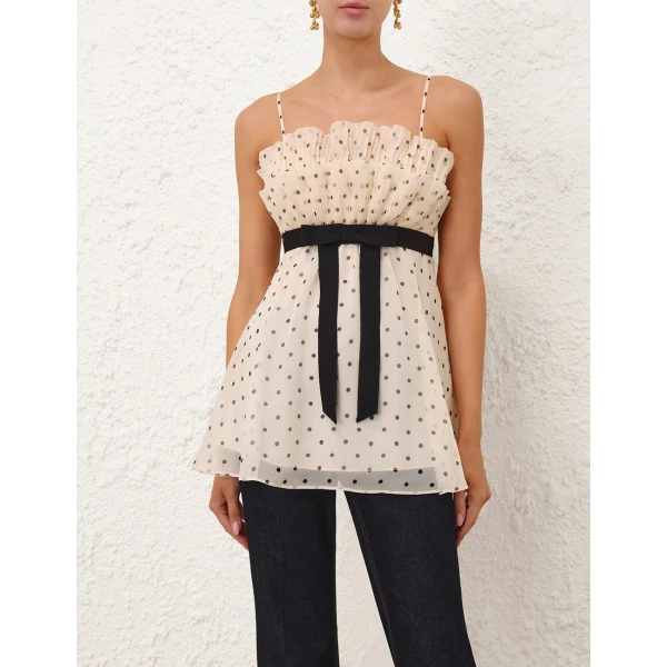 Zimmermann Pleated Frill Cami, view 2