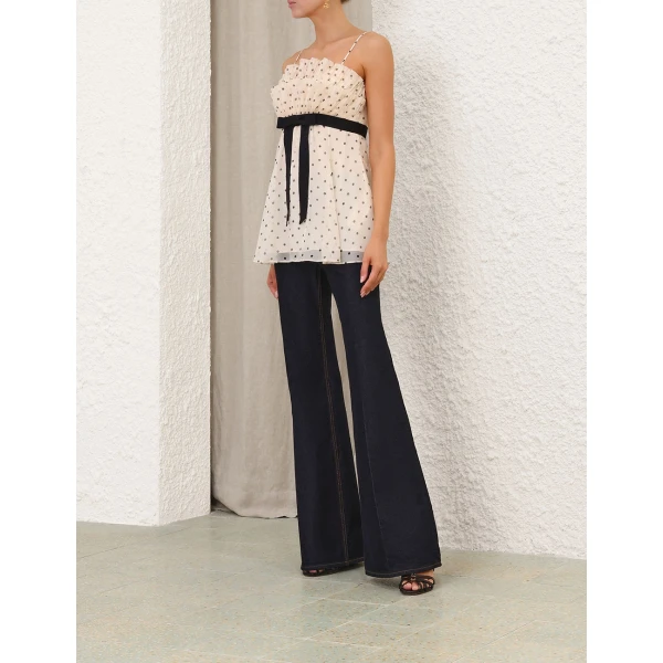 Zimmermann Pleated Frill Cami, view 4
