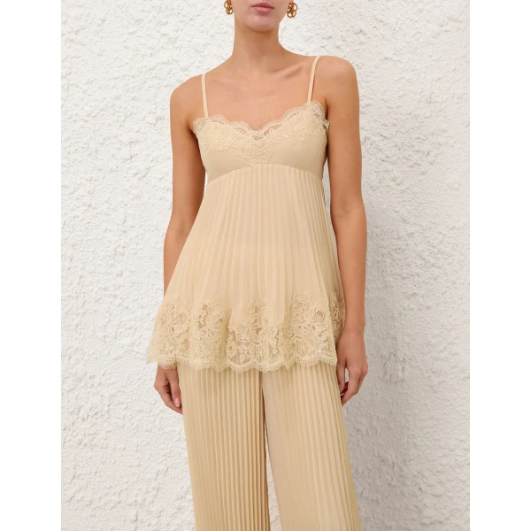 Zimmermann Pleated Lace Cami, view 2