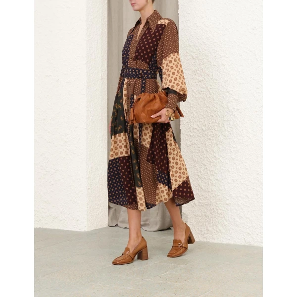 Zimmermann Tuck Midi Dress, view 3