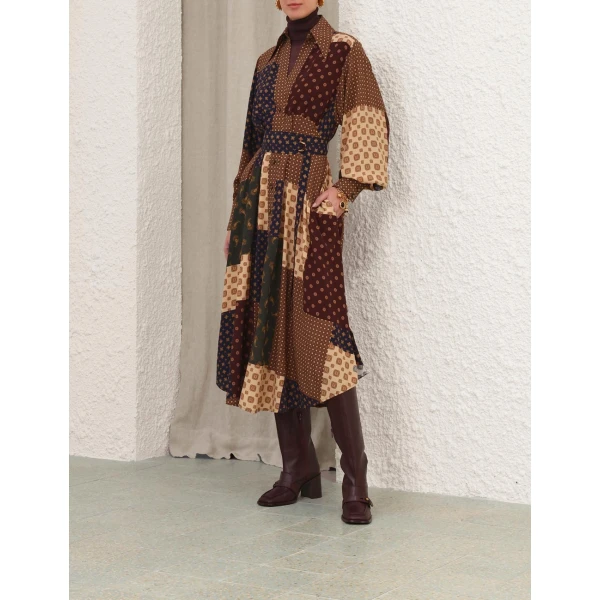 Zimmermann Tuck Midi Dress, view 4