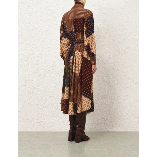 Zimmermann Tuck Midi Dress, view 5