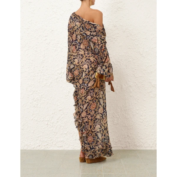 Zimmermann Valiant Asymmetric Ruffle Gown, view 5