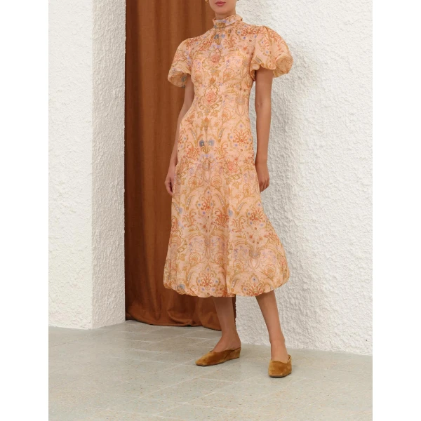 Zimmermann Valiant Bubble Midi Dress, view 3