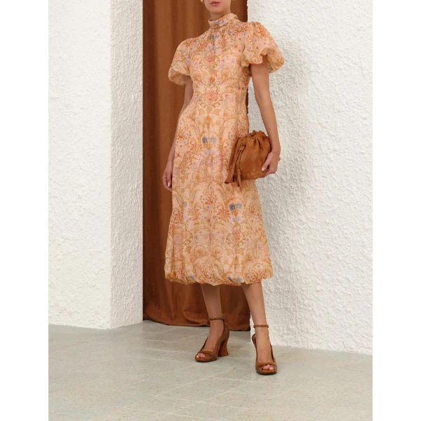 Zimmermann Valiant Bubble Midi Dress, view 4