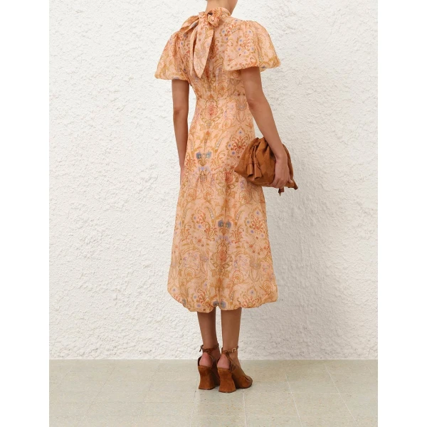 Zimmermann Valiant Bubble Midi Dress, view 5