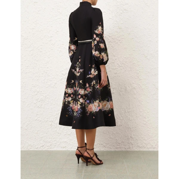 Zimmermann Valiant Button Midi Dress, view 5