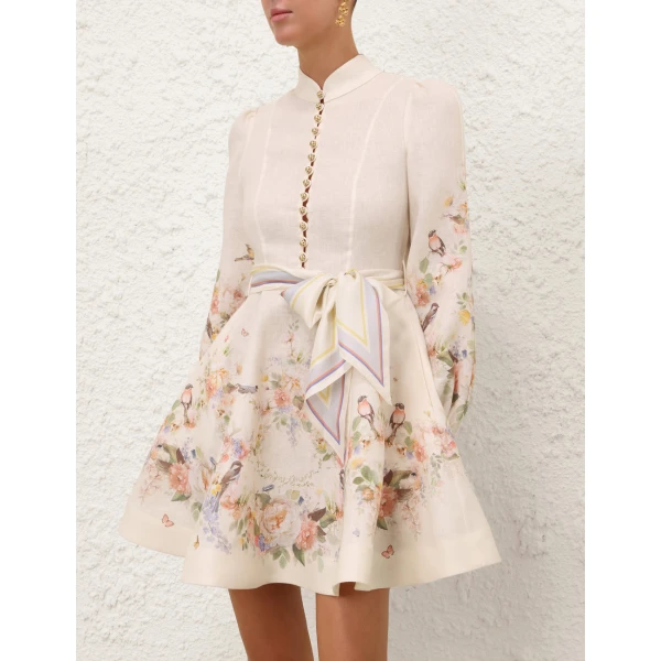 Zimmermann Valiant Button Mini Dress, view 2